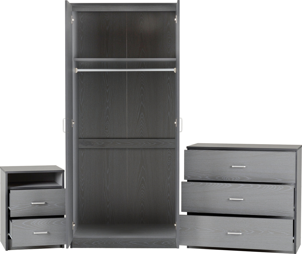 Felix Grey 3 Piece Bedroom Set