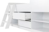 Felix Low Sleeper Bed 3ft Single with Ladders and Storage Drawers