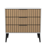 Fiji Oak Slatted 3 Drawer Chest