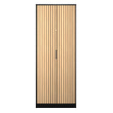 Fiji Oak Slatted 2 Door Wardrobe