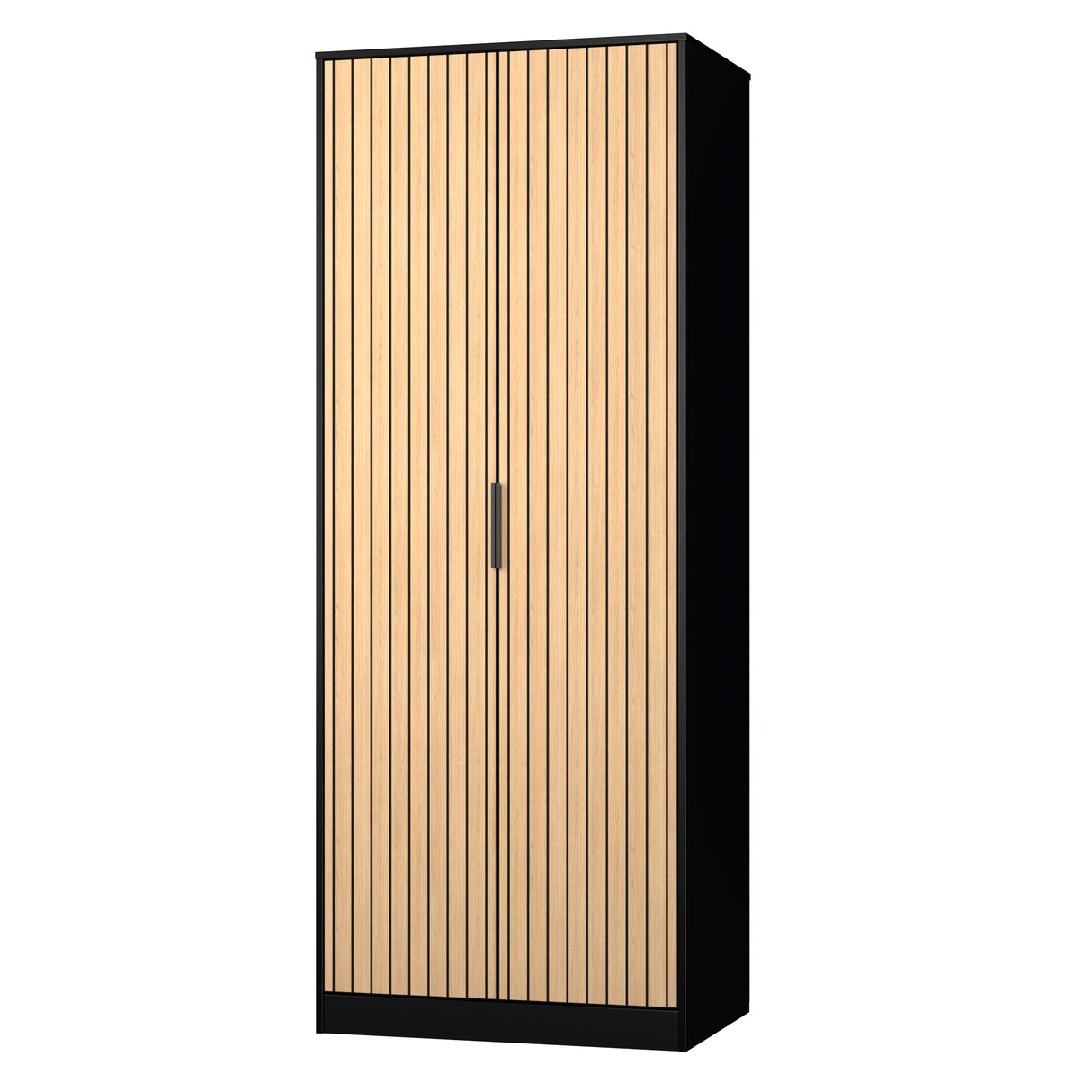 Fiji Oak Slatted 2 Door Wardrobe