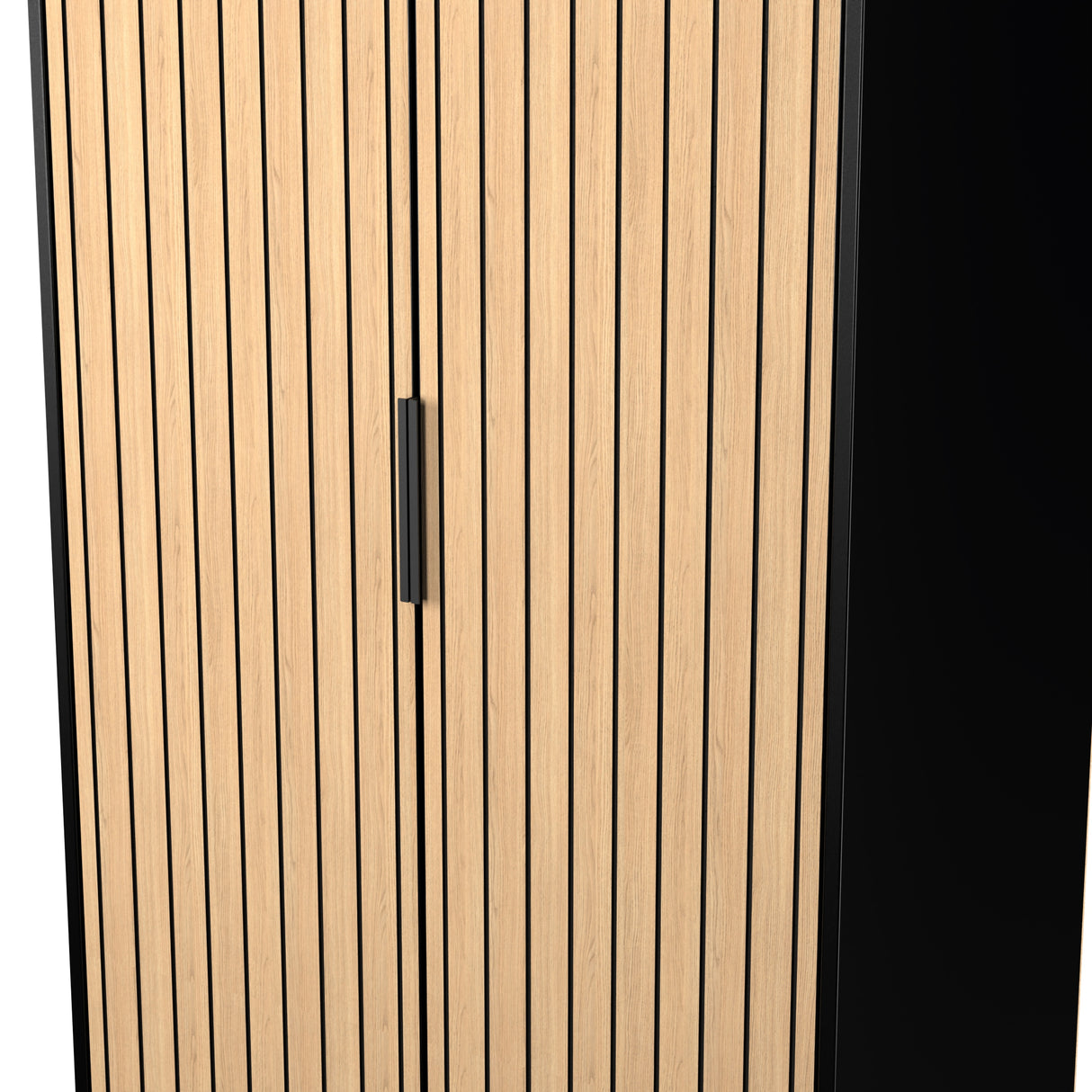 Fiji Oak Slatted 2 Door Wardrobe