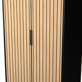 Fiji Oak Slatted 2 Door Wardrobe