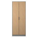 Fiji Oak Slatted 2 Door Wardrobe