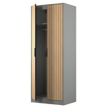 Fiji Oak Slatted 2 Door Wardrobe