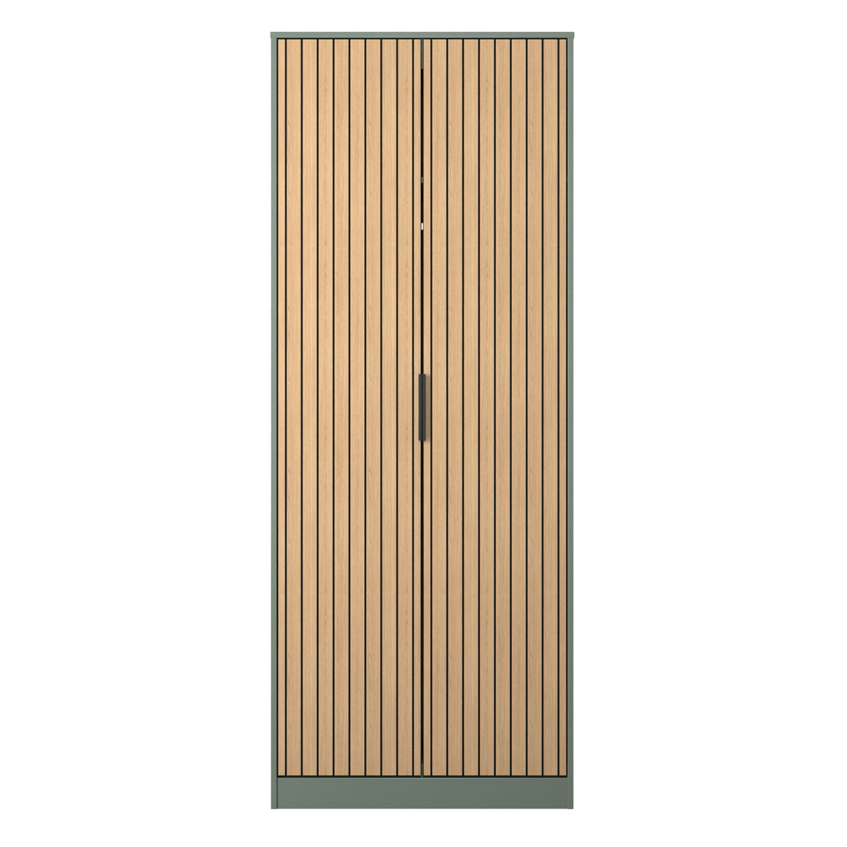 Fiji Oak Slatted 2 Door Wardrobe