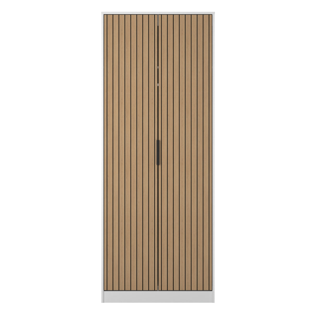 Fiji Oak Slatted 2 Door Wardrobe