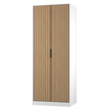 Fiji Oak Slatted 2 Door Wardrobe