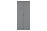 Felix Grey 2 Door Double Wardrobe