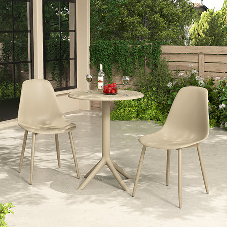 Rimini Terracotta 3 Piece Garden Bistro Table and Chairs