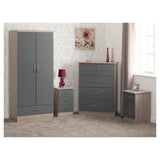 Nevada Nevada 2 Door 1 Drawer Wardrobe Bedroom Set