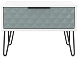 Harlequin 1 Drawer Midi Chest with Black Hairpin Legs