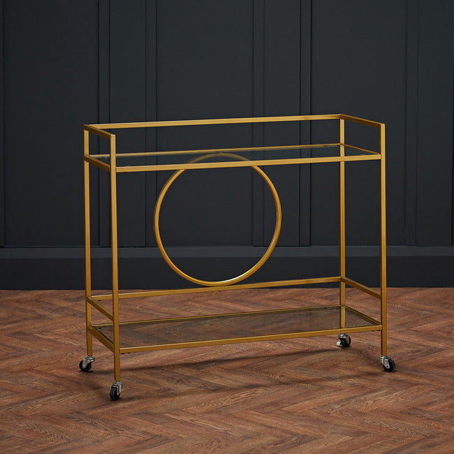 Gatsby Gold Serving Cart