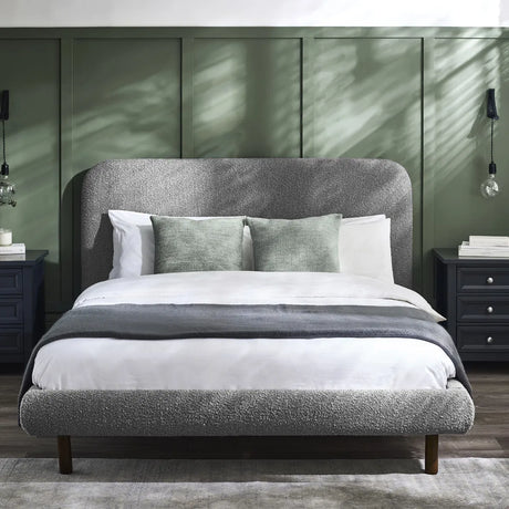 Hannah Boucle Fabric Bed Frame
