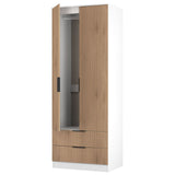 Java Tall 2 Drawer 2 Door Double Wardrobe