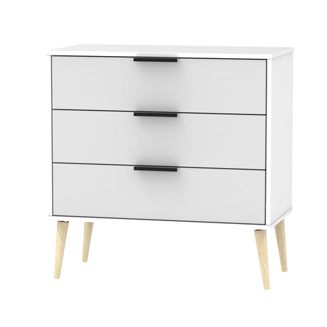 Hong Kong 3 Drawer Chest with Scandinavian Light Legs