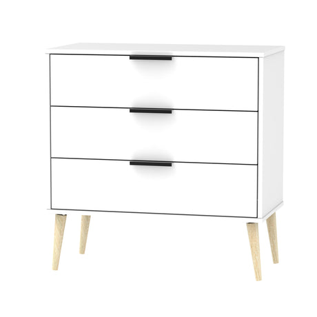 Hong Kong 3 Drawer Chest with Scandinavian Light Legs