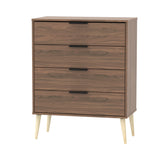 Hong Kong 4 Drawer Chest with Scandinavian Light Legs