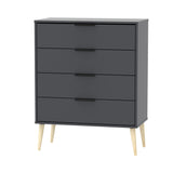 Hong Kong 4 Drawer Chest with Scandinavian Light Legs