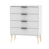 Hong Kong 4 Drawer Chest with Scandinavian Light Legs