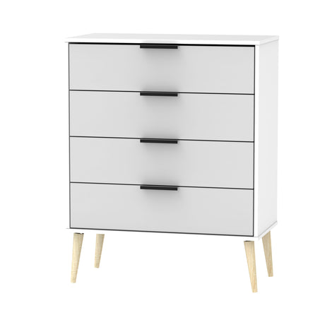 Hong Kong 4 Drawer Chest with Scandinavian Light Legs