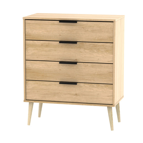 Hong Kong 4 Drawer Chest with Scandinavian Light Legs