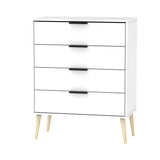 Hong Kong 4 Drawer Chest with Scandinavian Light Legs