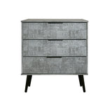 Hong Kong 3 Drawer Chest with Scandinavian Dark Legs