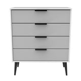 Hong Kong 4 Drawer Chest with Scandinavian Dark Legs