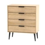 Hong Kong 4 Drawer Chest with Scandinavian Dark Legs