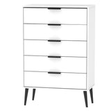 Hong Kong 5 Drawer Chest with Scandinavian Dark Legs