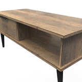Hong Kong 1 Drawer Coffee Table with Black Legs