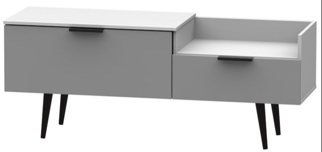 Hong Kong TV Console Unit with Black Legs