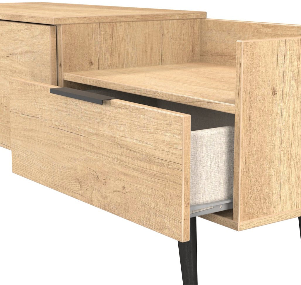 Hong Kong TV Console Unit with Black Legs