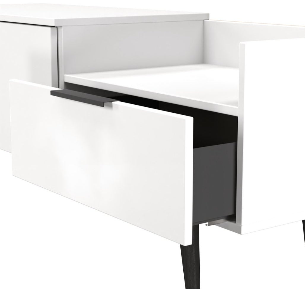 Hong Kong TV Console Unit with Black Legs