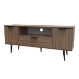Hong Kong 2 Door 1 Drawer Wide TV Unit with Black Legs