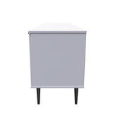 Hong Kong 2 Door 1 Drawer Wide TV Unit with Black Legs