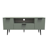 Hong Kong 2 Door 1 Drawer Wide TV Unit with Black Legs