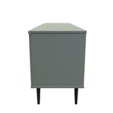 Hong Kong 2 Door 1 Drawer Wide TV Unit with Black Legs
