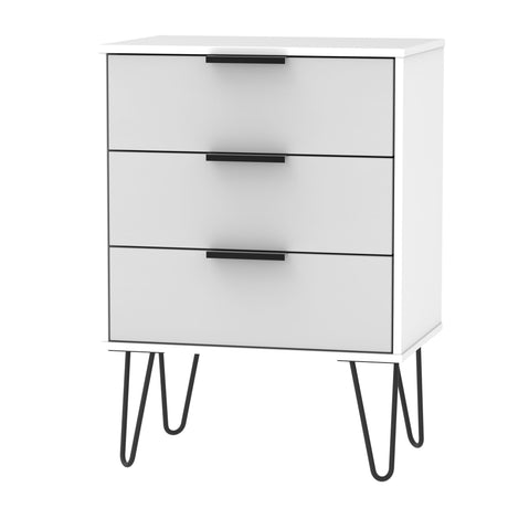 Hong Kong 3 Drawer Midi Chest with Hairpin Legs