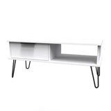 Hong Kong 1 Drawer Coffee Table with Black Hairpin Legs