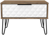 Harlequin 1 Drawer Midi Chest with Black Hairpin Legs