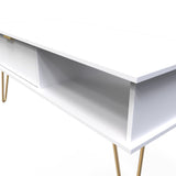 Hong Kong 1 Drawer Coffee Table with Gold Hairpin Legs