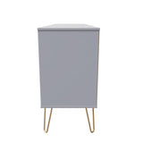 Hong Kong 6 Drawer 2 Shelf TV Unit with Gold Hairpin Legs