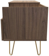 Hong Kong TV Console Unit with Gold Hairpin Legs