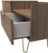 Hong Kong TV Console Unit with Gold Hairpin Legs