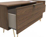 Hong Kong TV Console Unit with Gold Hairpin Legs
