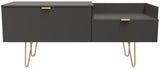 Hong Kong TV Console Unit with Gold Hairpin Legs