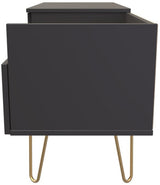 Hong Kong TV Console Unit with Gold Hairpin Legs