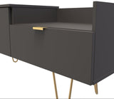 Hong Kong TV Console Unit with Gold Hairpin Legs